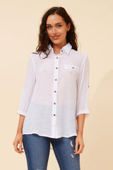 Caroline Morgan 3/4 Sleeve Shirt