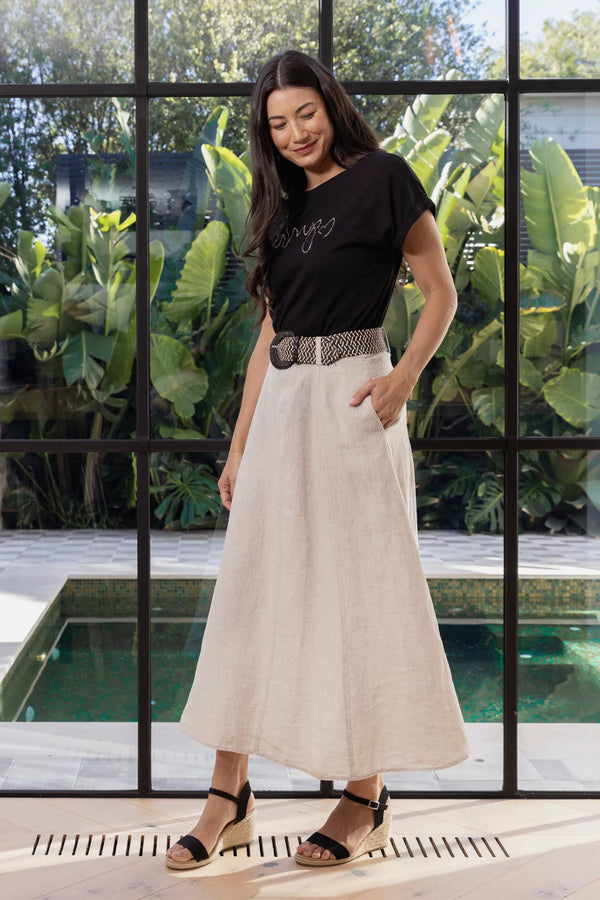Jump Belted Panel Skirt