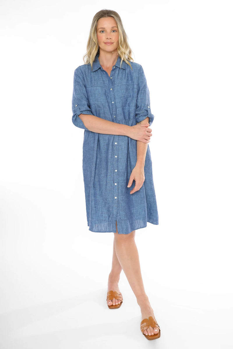 Jump 2 Pocket Linen Dress