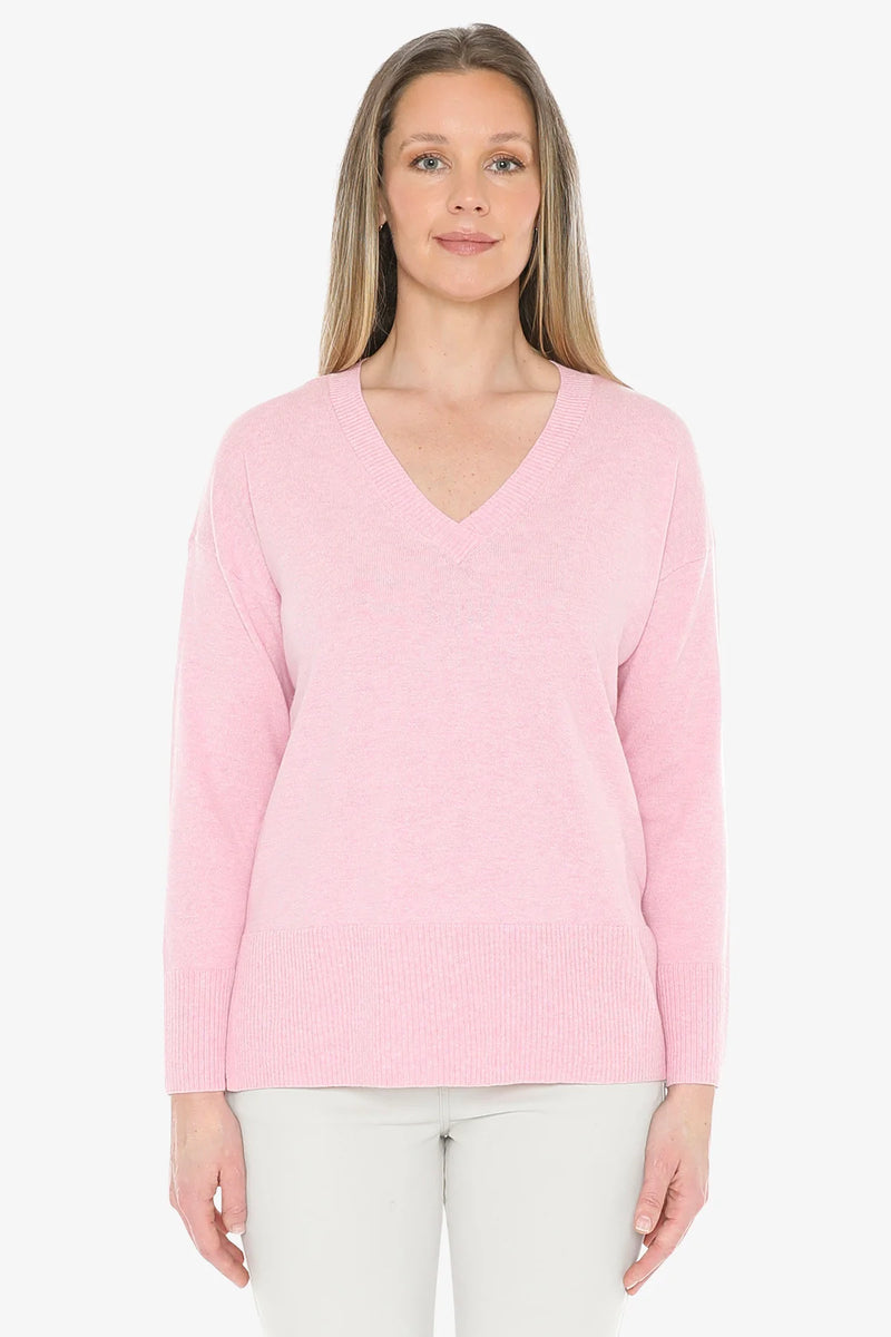 Jump V-Neck Rib Detail Jumper