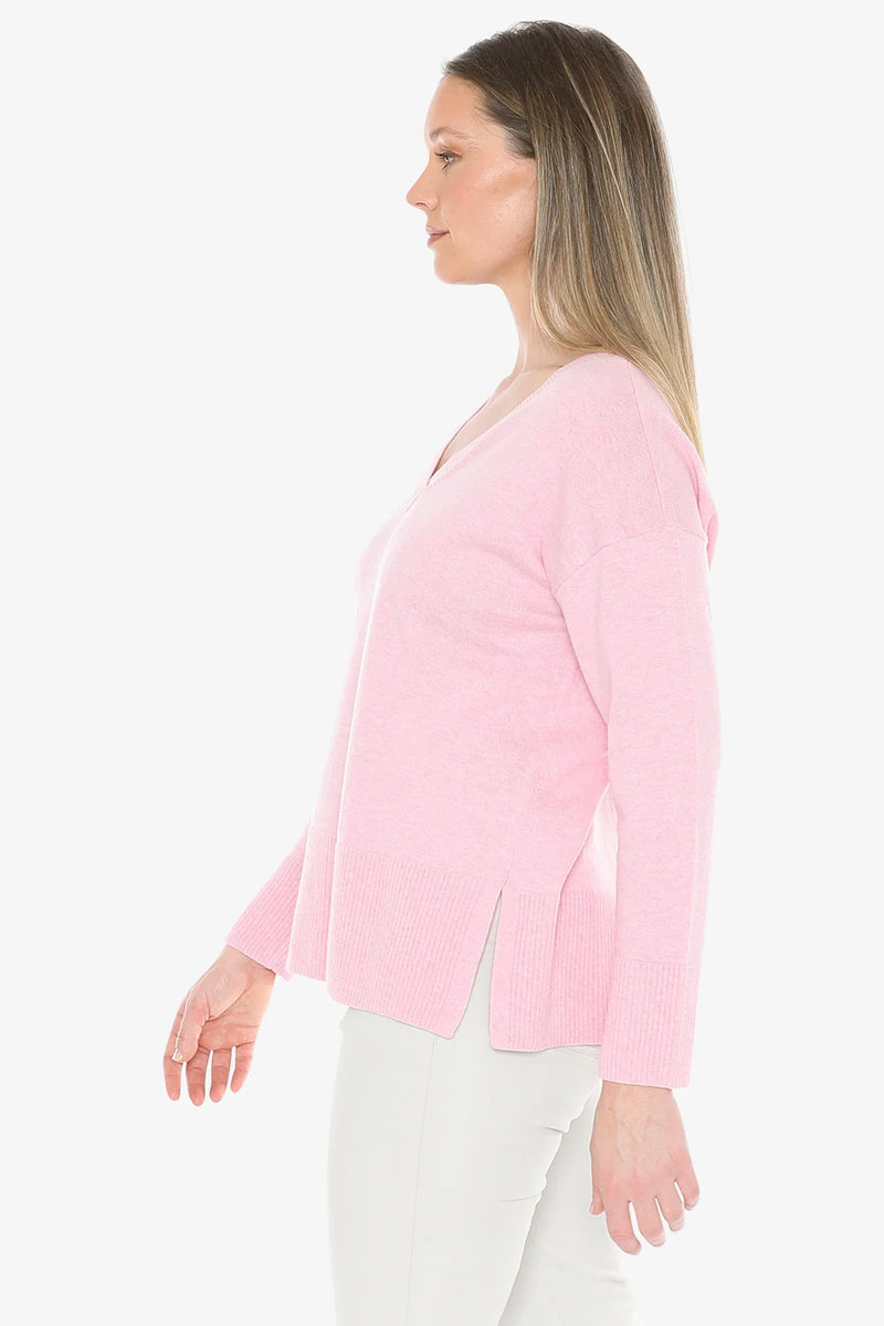 Jump V-Neck Rib Detail Jumper