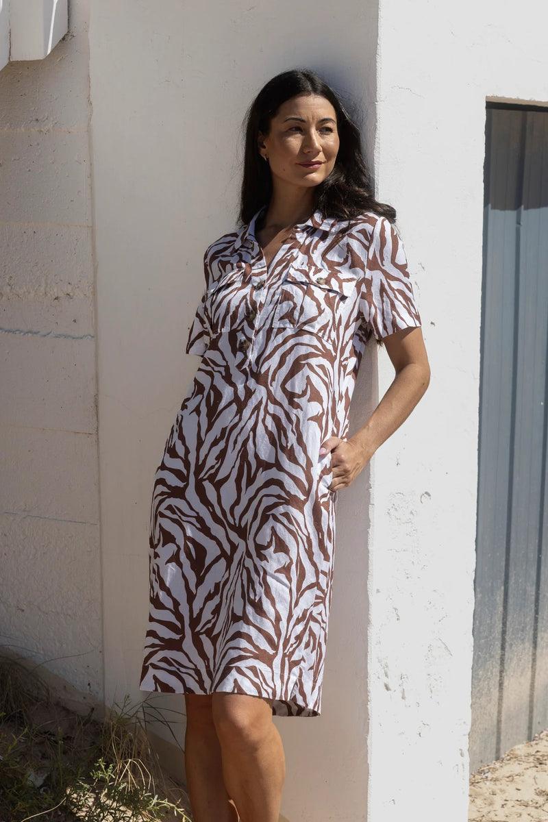 Jump Zebra Mono Dress