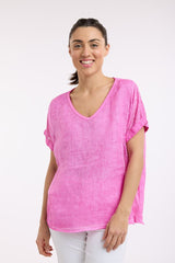 Love From Italy Short Sleeve Calypso Top