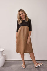 See Saw Linen Jersey Dress