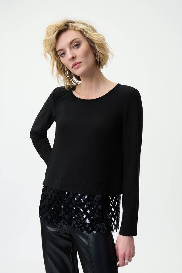 Joseph Ribkoff Latticework Top