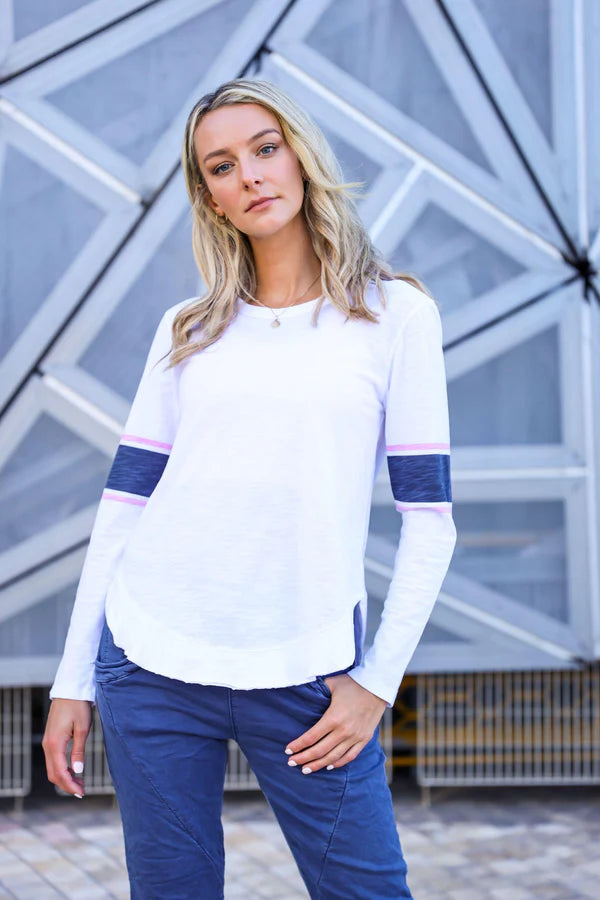 3rd Story Banded Sleeve L/S Tee