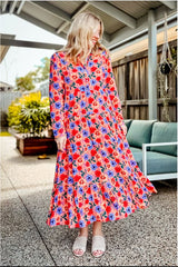 3rd Story Vibrant Florals Midi Dress