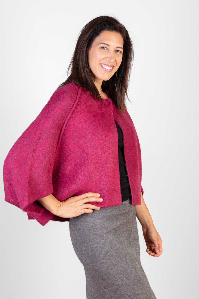 JJ Sisters Wool Blend Cape