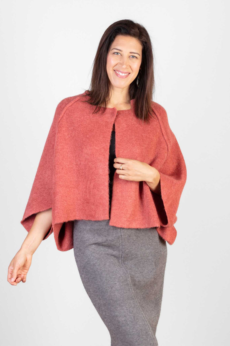 JJ Sisters Wool Blend Cape