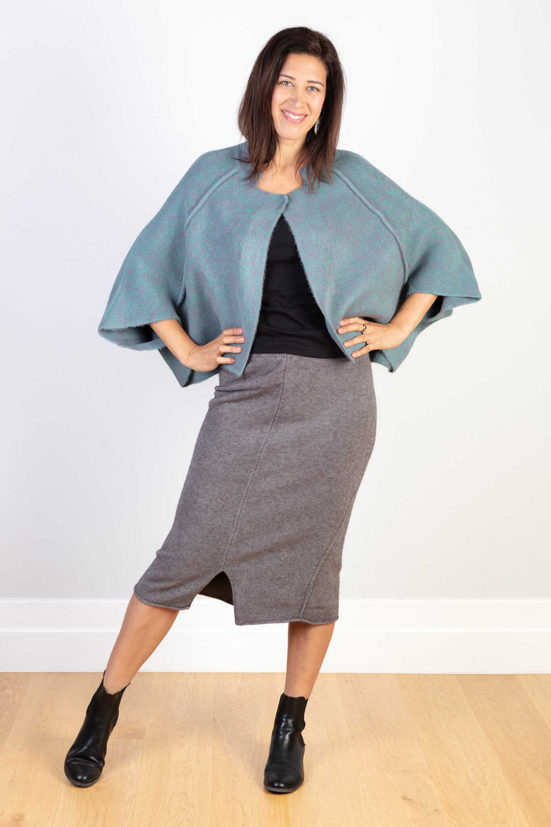 JJ Sisters Wool Blend Cape