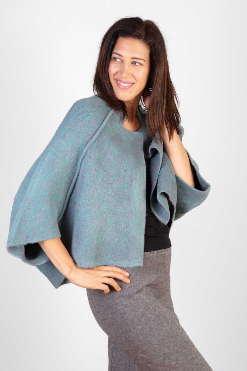 JJ Sisters Wool Blend Cape