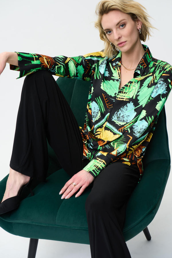 Joseph Ribkoff Abstract Print Blouse