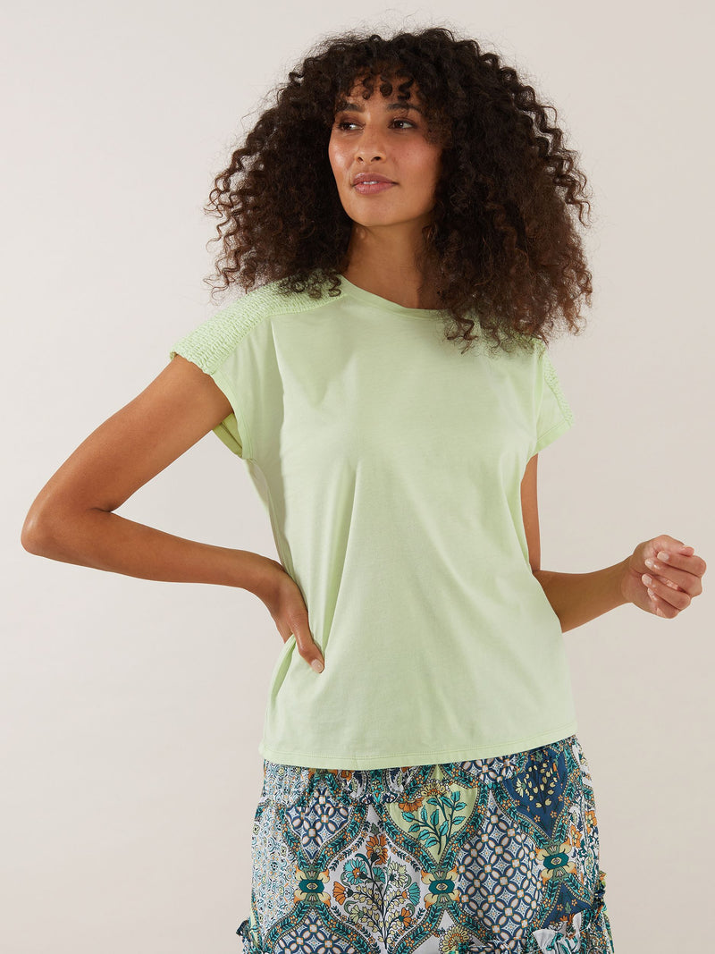 Yarra Trail Shirred Panel Tee