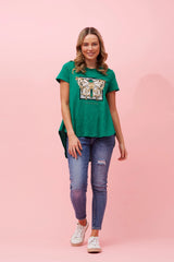 Caroline Morgan Printed T-Shirt