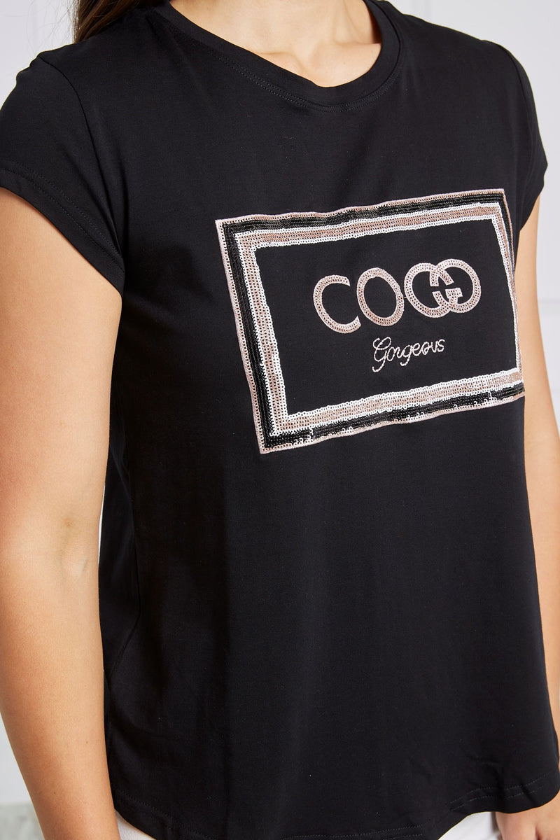 Caroline Morgan CoCo Beaded Top