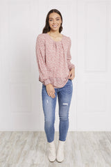 Caroline Morgan Ditsy Print Top