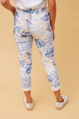 Caroline Morgan Tropical Print Jogger