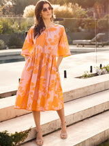 Yarra Trail Silhouette Print Dress